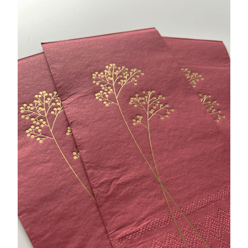 Noordliving Lunch-Servietten 11x20 cm weinrot