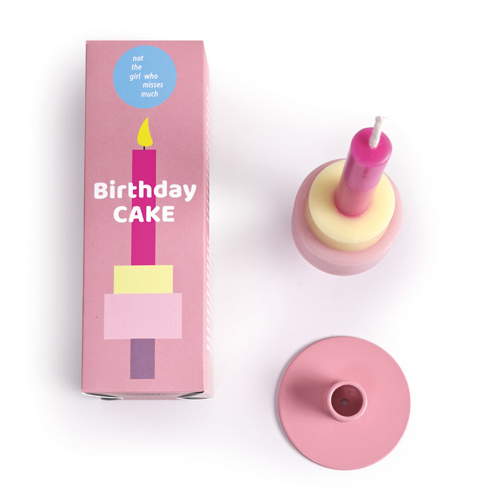 not the girl who misses much Kerze Birthday Cake