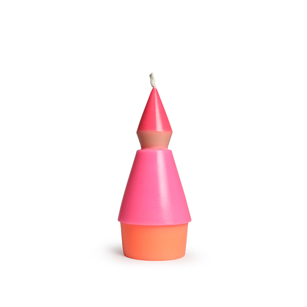 not the girl who misses much Kerze Little Ones N°4 neonpink