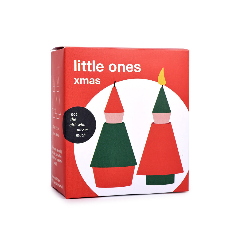 not the girl who misses much Weihnachtskerzen Little Ones XMAS 2er-Set