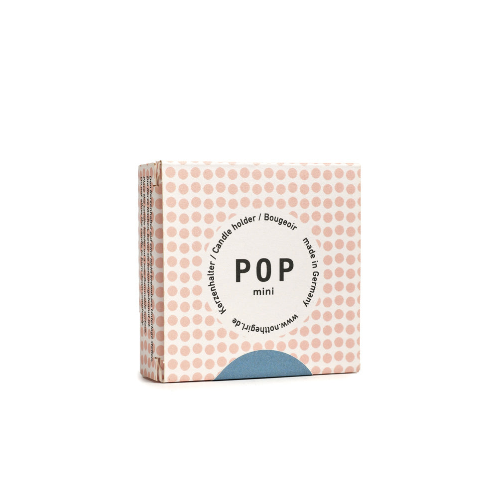 not the girl who misses much Kerzenhalter POP mini graublau