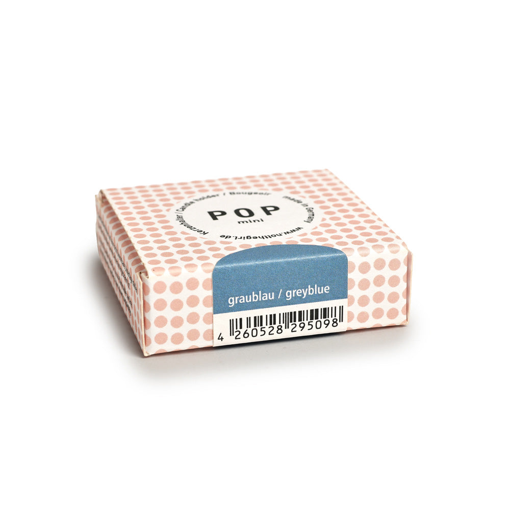 not the girl who misses much Kerzenhalter POP mini graublau