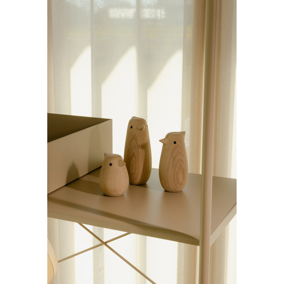 Novoform Design Dekofigur Baby Singvogel Eiche natur