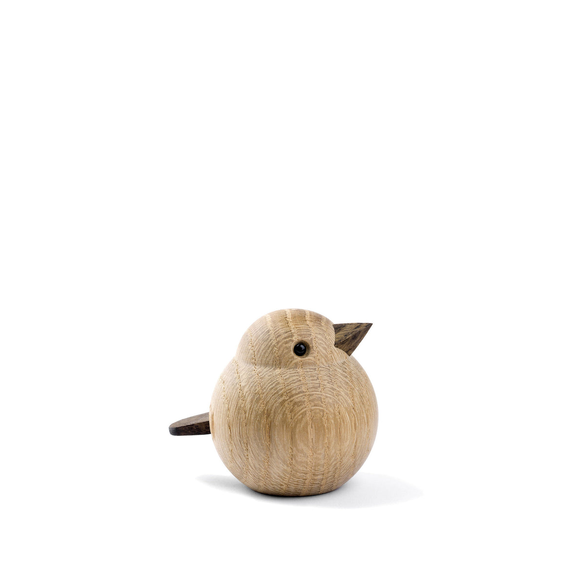Novoform Design Dekofigur Baby Spatz aus Eiche natur im skandinavischen Design.