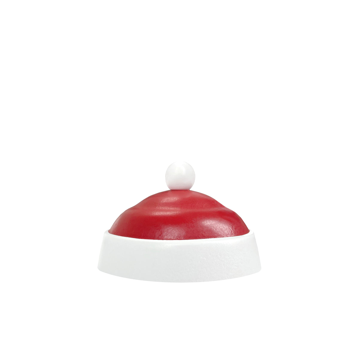Novoform Design Nikolausmütze Santa's Hat aus Holz in Rot und Weiß für den Baby Spatz.