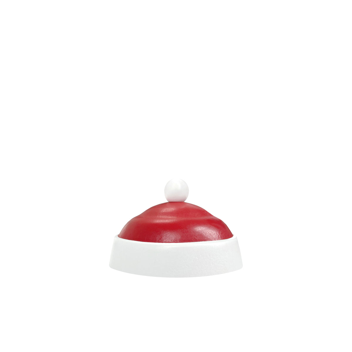 Novoform Design Nikolausmütze Santa's Hat aus Holz in Rot und Weiß für den Mini Spatz.