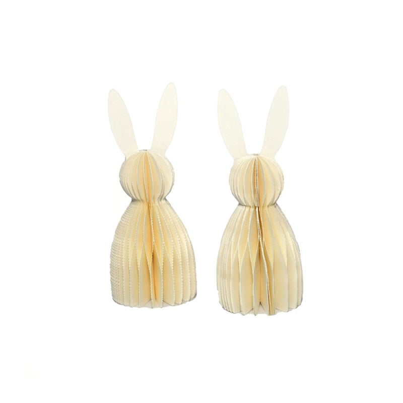 Only Natural Honeycomb Hase ivory 2er-Set