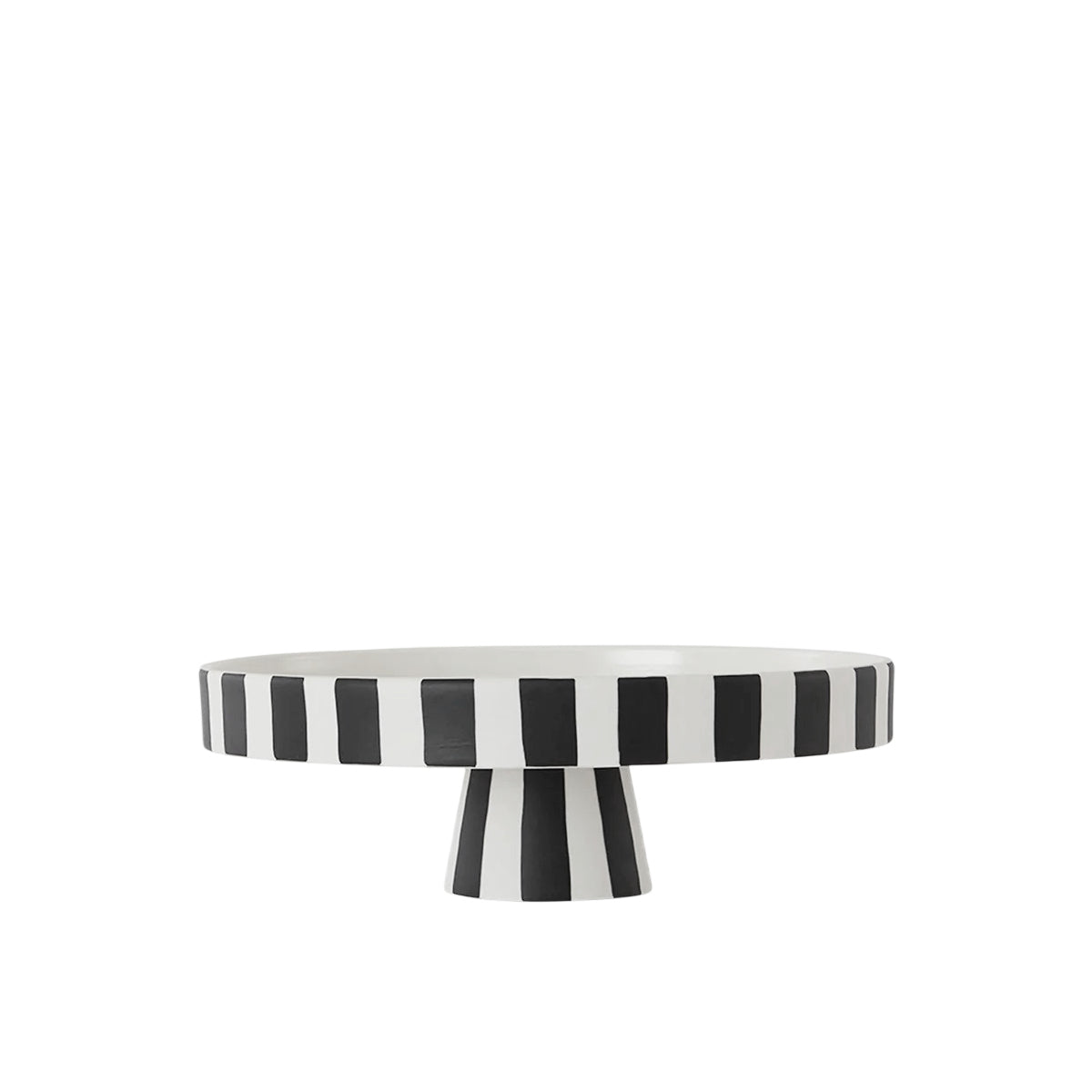 OYOY Living Design Toppu Tablett 27 cm schwarz-weiß