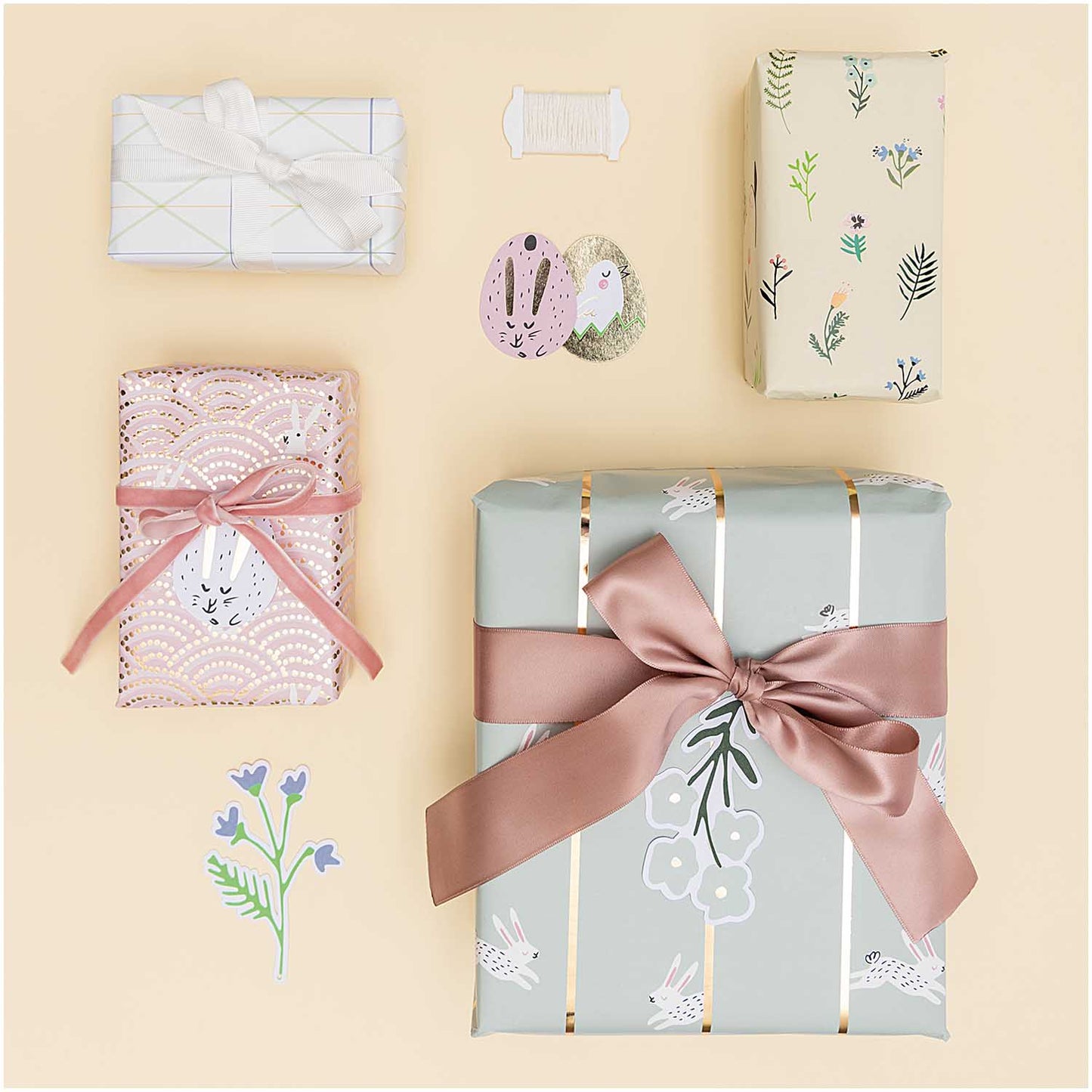 Paper Poetry Geschenkpapier Bunny Hop - Streublumen