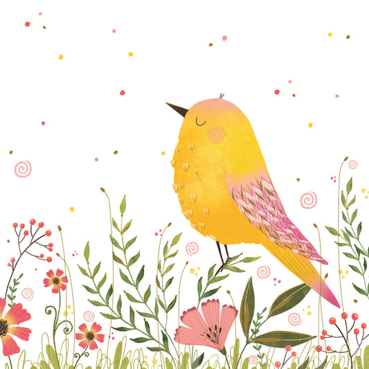 ppd Bird yellow Lunch-Servietten 33x33 cm