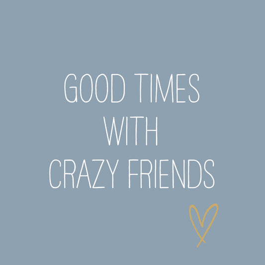ppd Crazy Friends blue Lunch-Servietten 33x33 cm