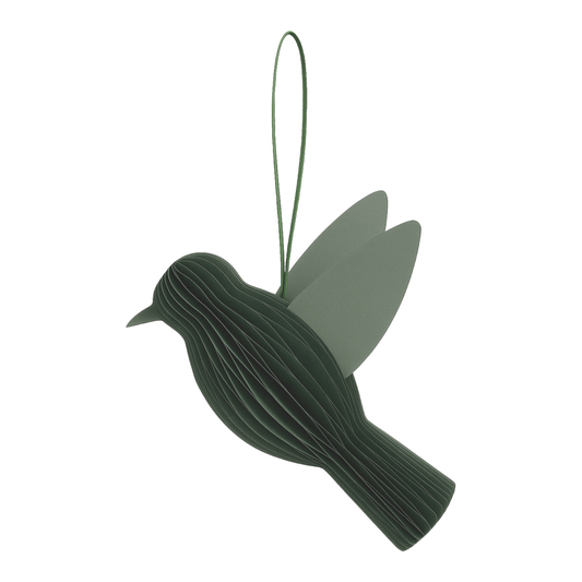 Papurism Papierdekoration Vogel moos 10 cm