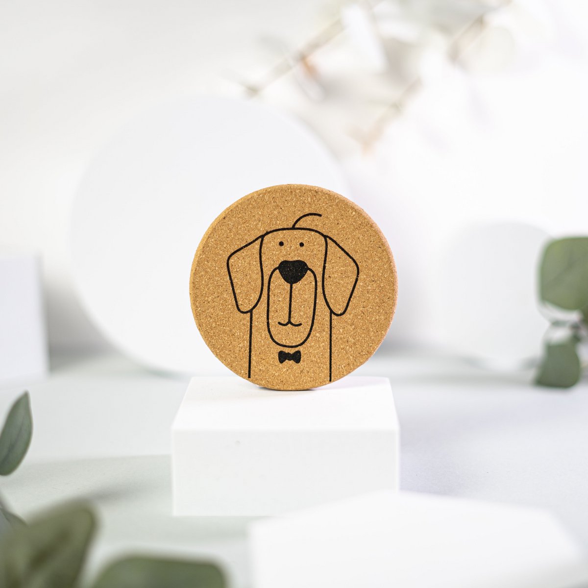 PepMelon Korkuntersetzer Puppies 6er-Set mit Box