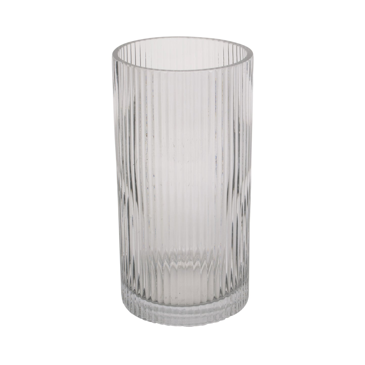 Present Time Vase Allure Straight Glas dunkelgrau