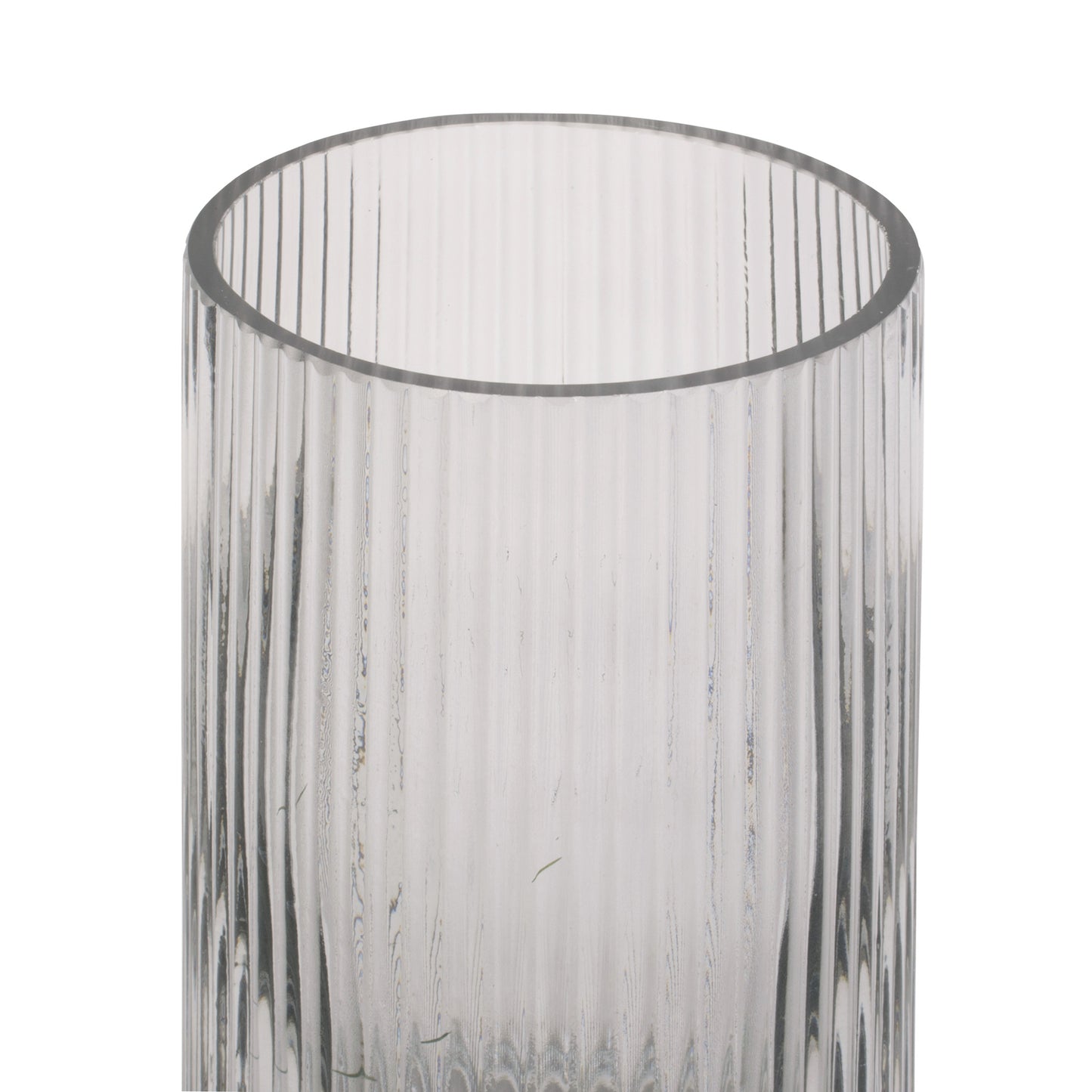 Present Time Vase Allure Straight Glas dunkelgrau