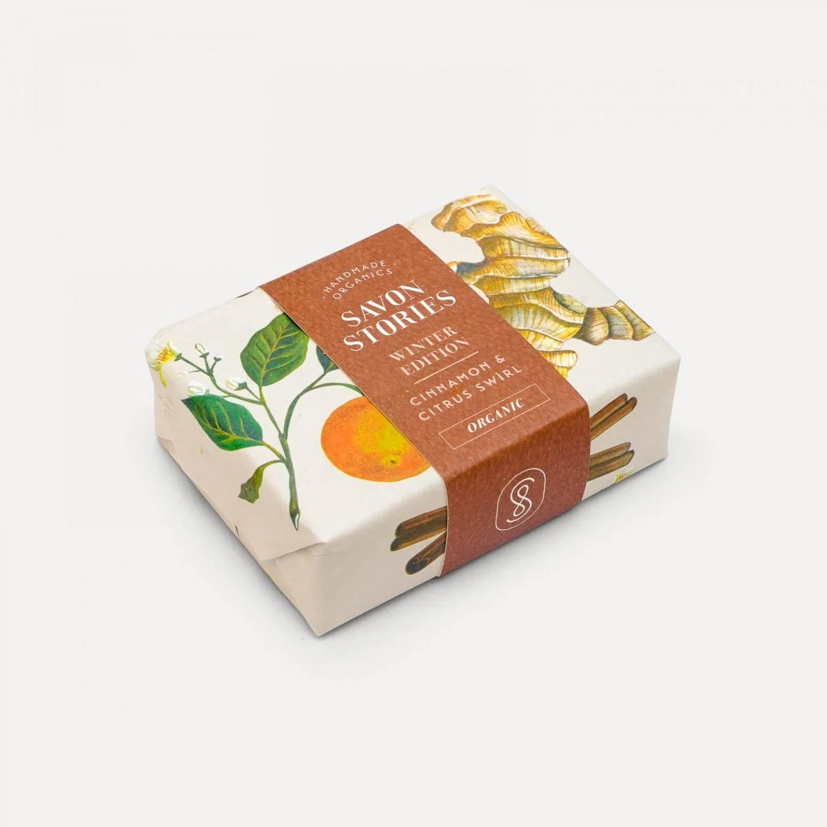 Savon Stories Winter Edition Soap Organic - Cinnamon & Citrus Swirl