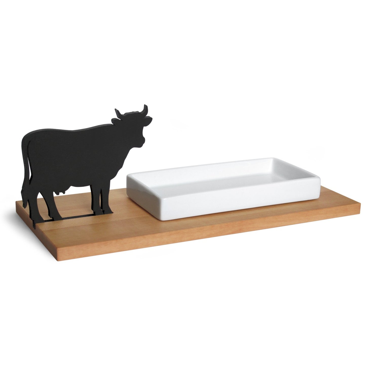 side by side Design Käseschale Kuh