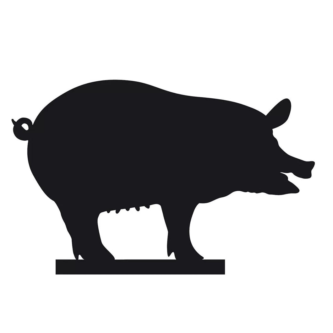 side by side Design Silhouette Schwein für Kresseschale