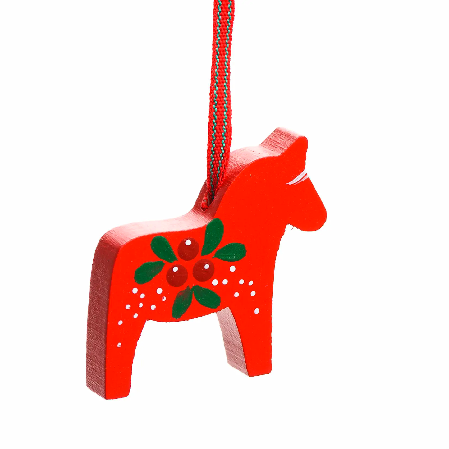 Skandinavisk Hemslöjd Dalapferd rot Preiselbeeren