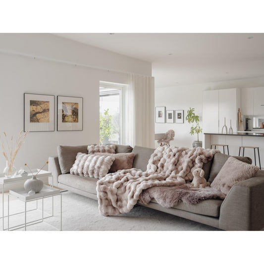 Skinnwille Home Misty Kissen 60×40 cm sand