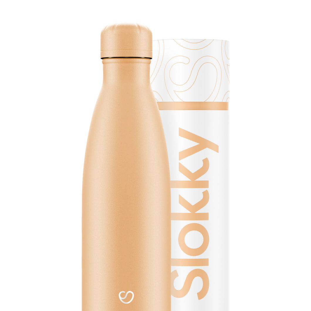 Slokky Pastel orange Flasche & Deckel 500 ml