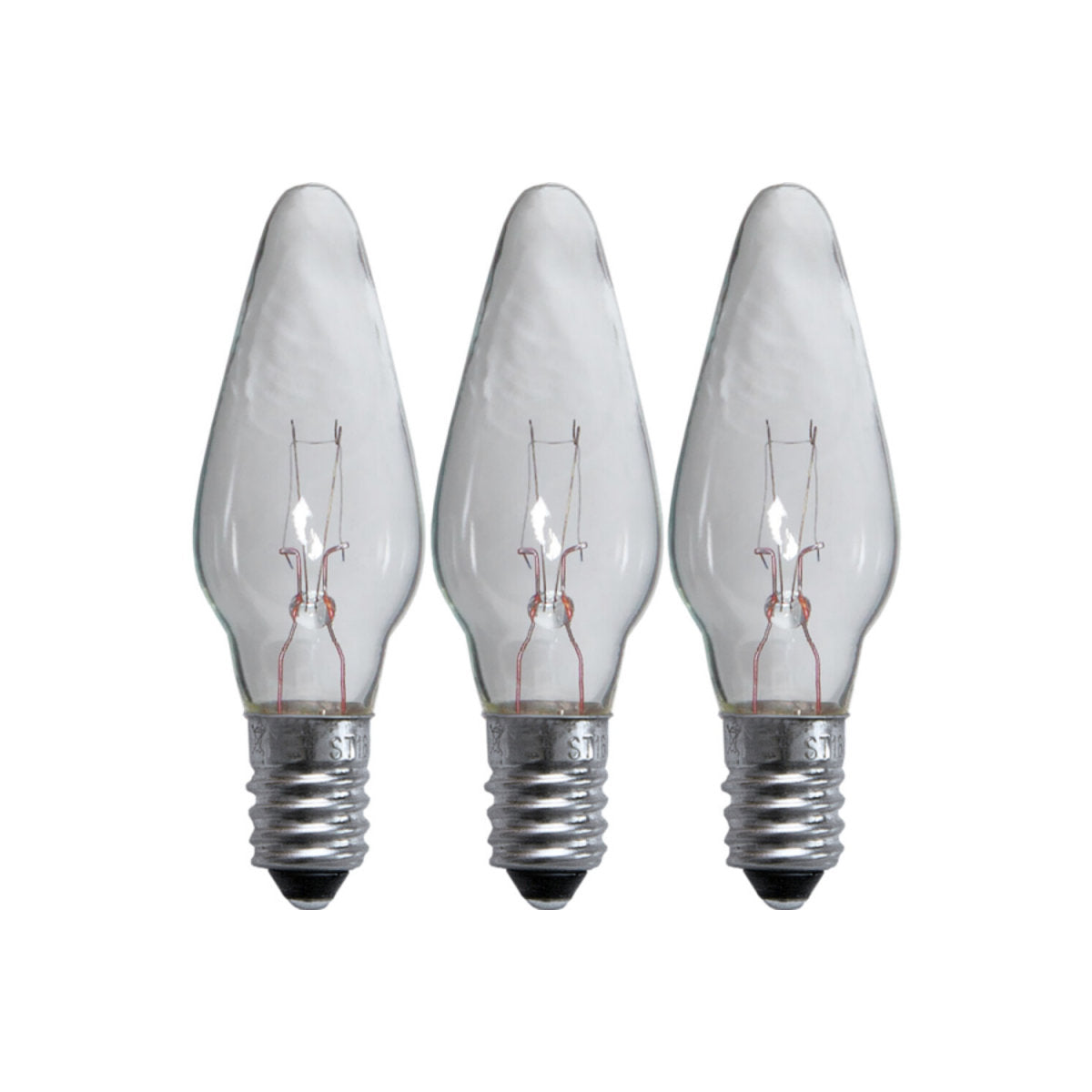 Klare Star Trading Ersatz Topkerzen im 3er Pack mit E10 Schraubsockel für Lichterbögen