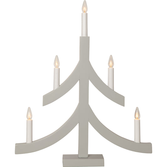 Star Trading Kerzenleuchter PAGOD grau
