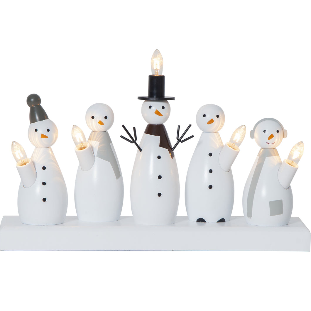 Star Trading Kerzenleuchter Snowman Family