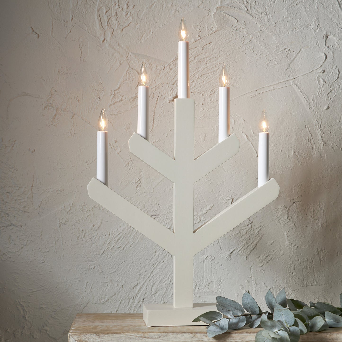 Star Trading Kerzenleuchter VINGA greige