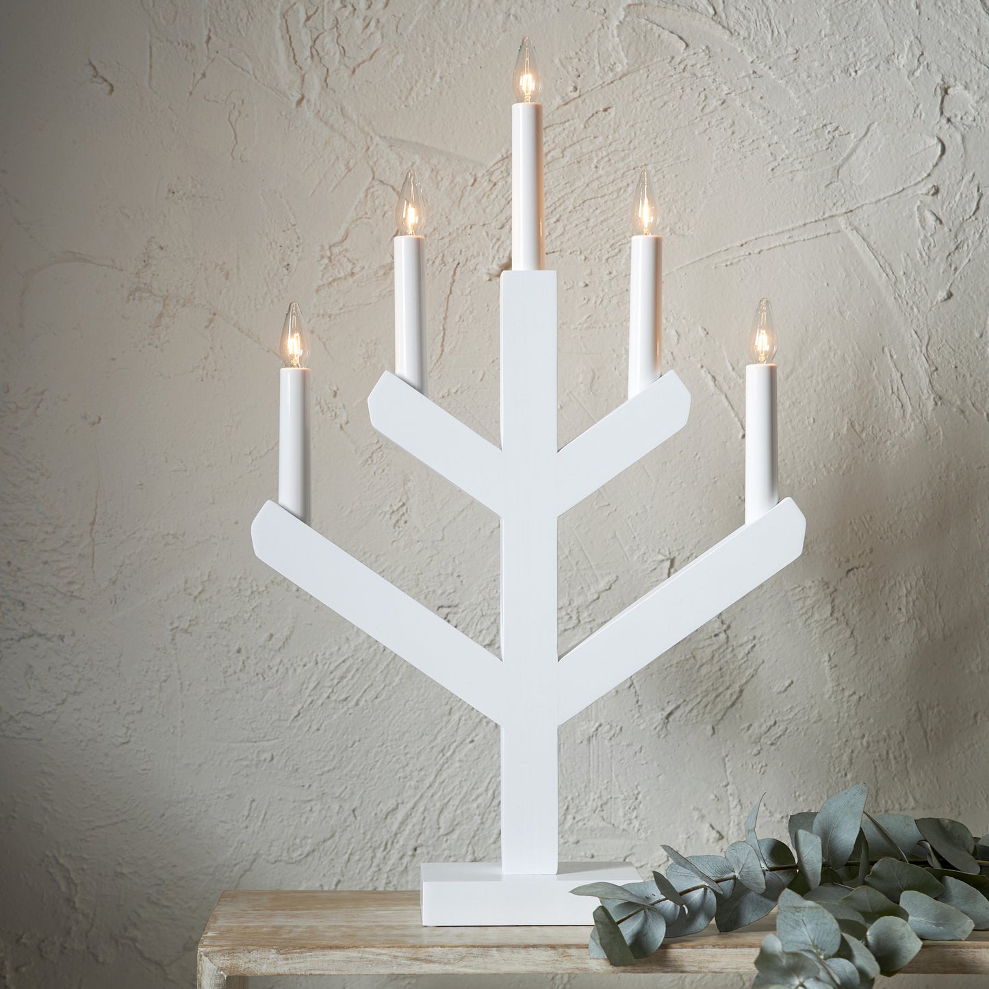 Star Trading Kerzenleuchter VINGA white