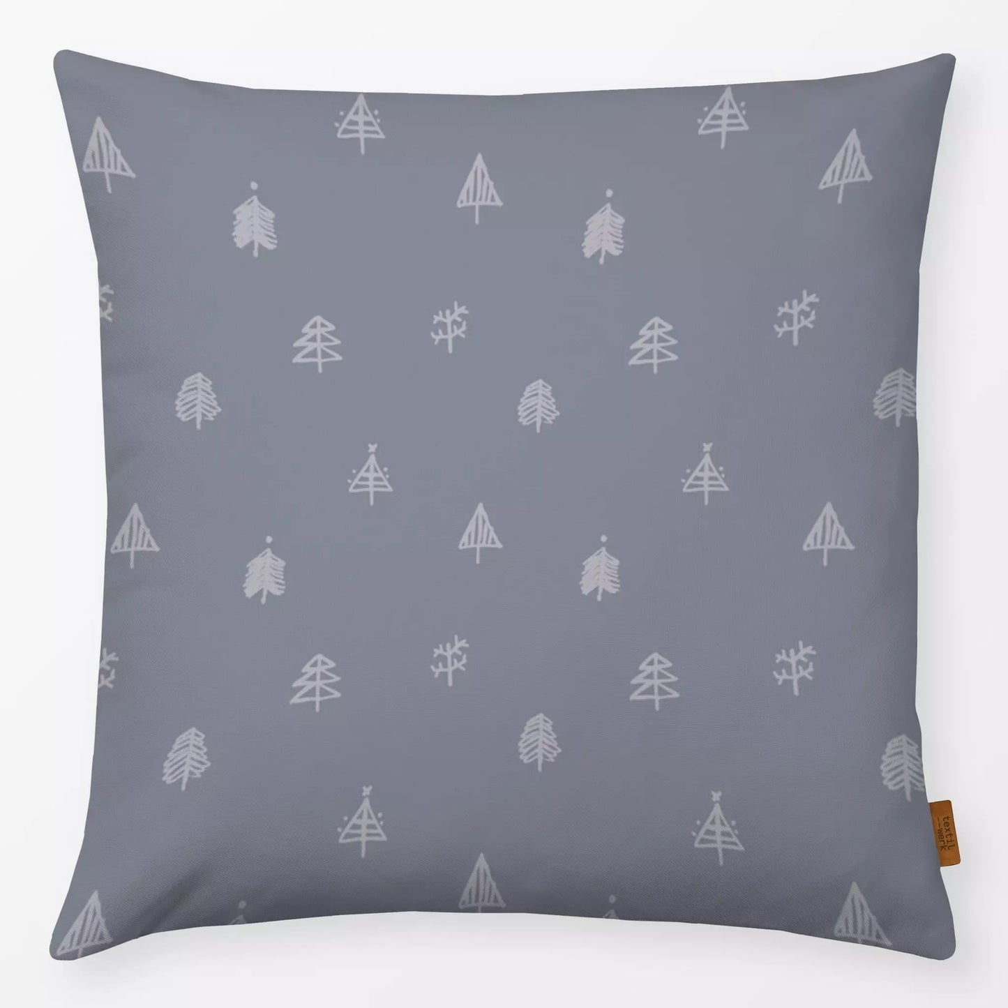 Textilwerk Kissen 40x40 cm Sketched Christmas Trees