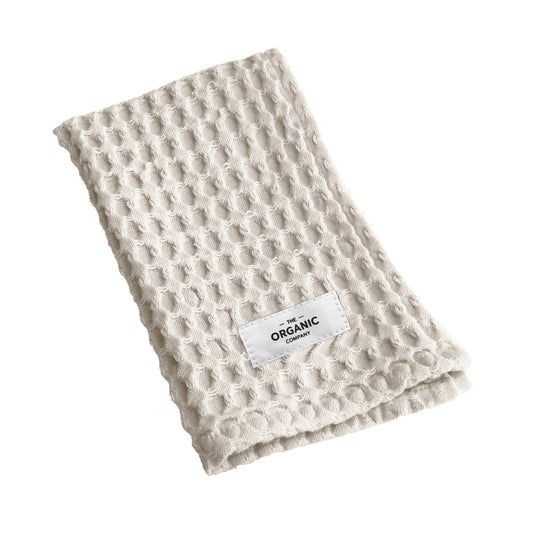 The Organic Company Big Waffle Waschlappen stone