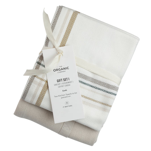 The Organic Company Küchentuch Geschenkset Earth Check