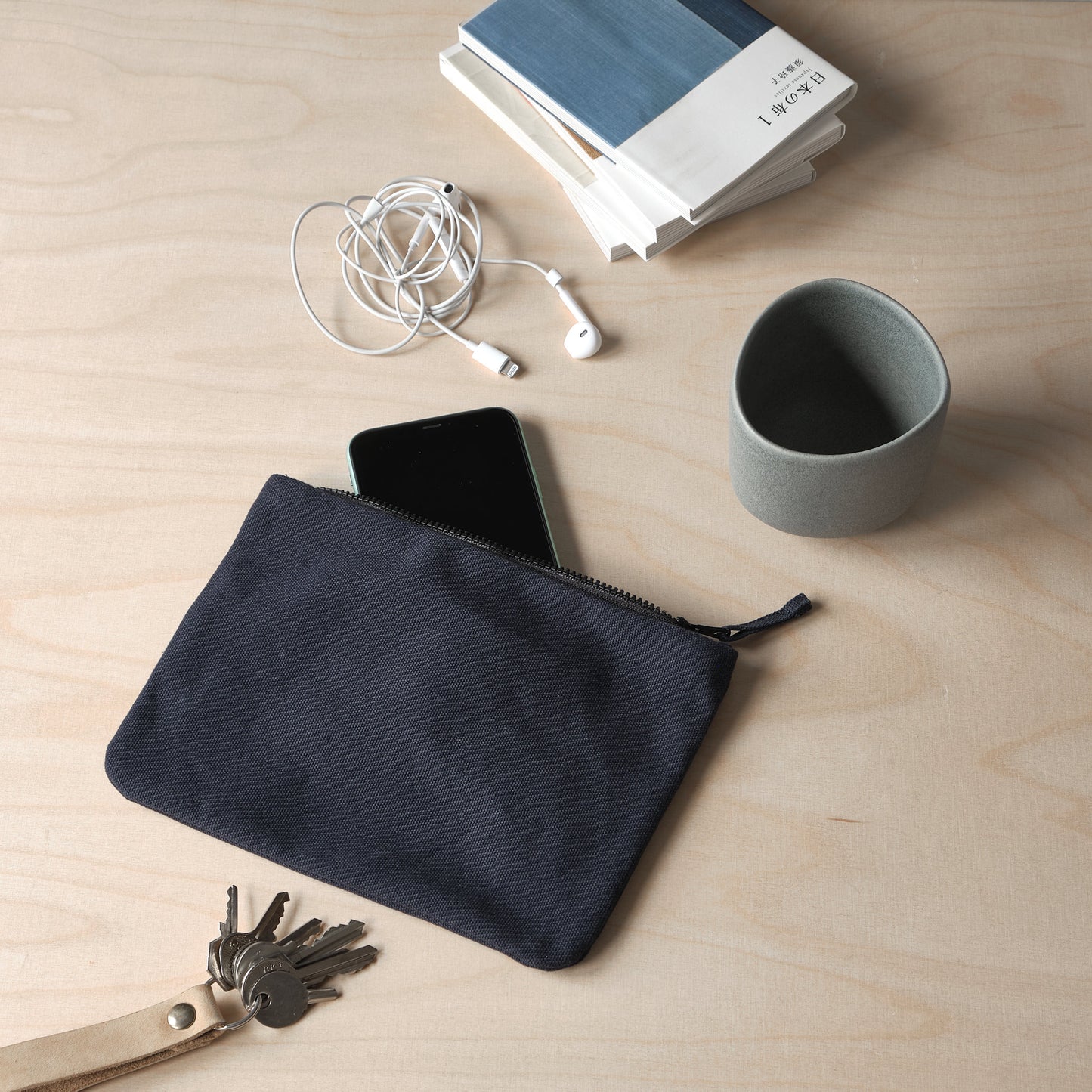 The Organic Company Large Purse Rei dark blue