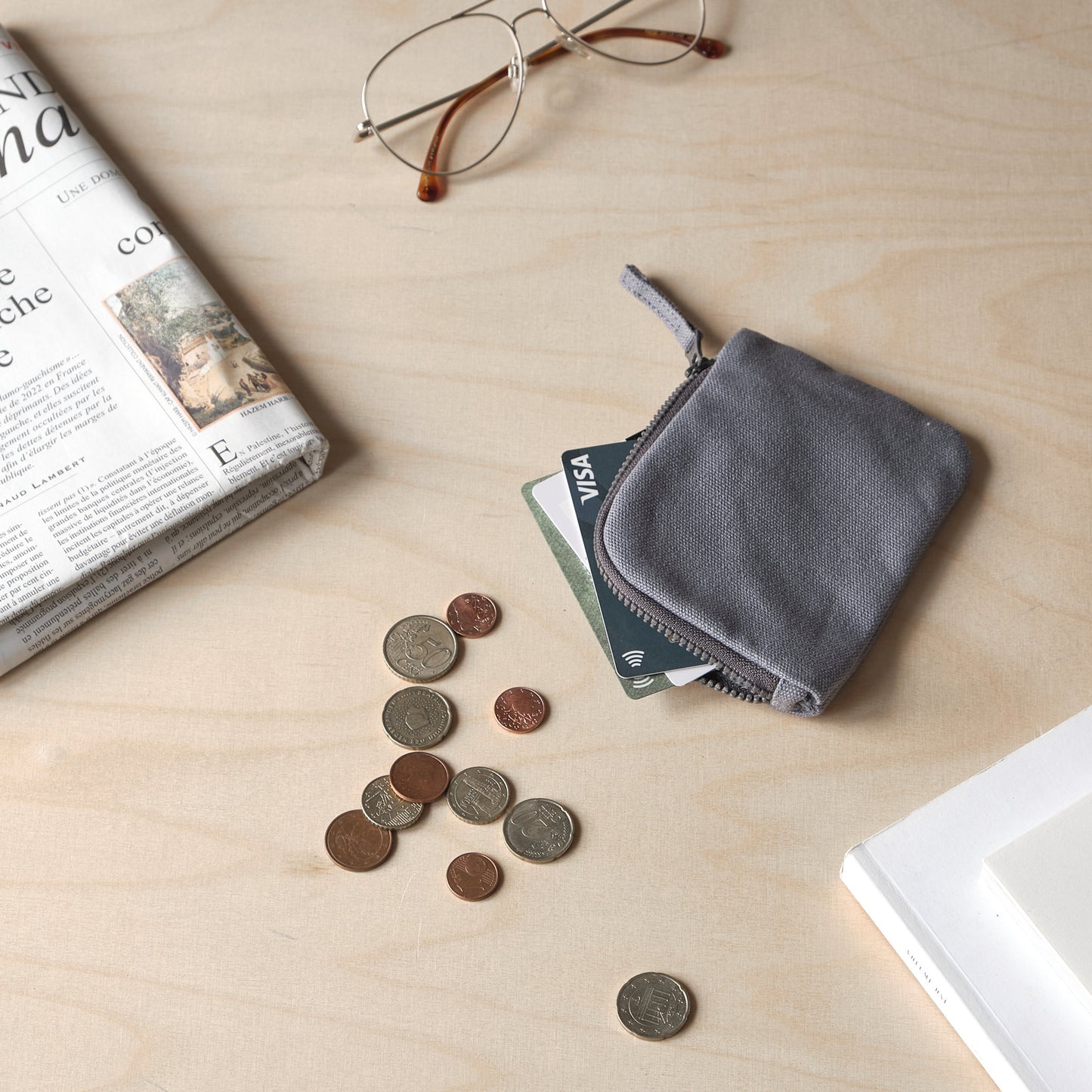 The Organic Company Purse Hayao - grey blue