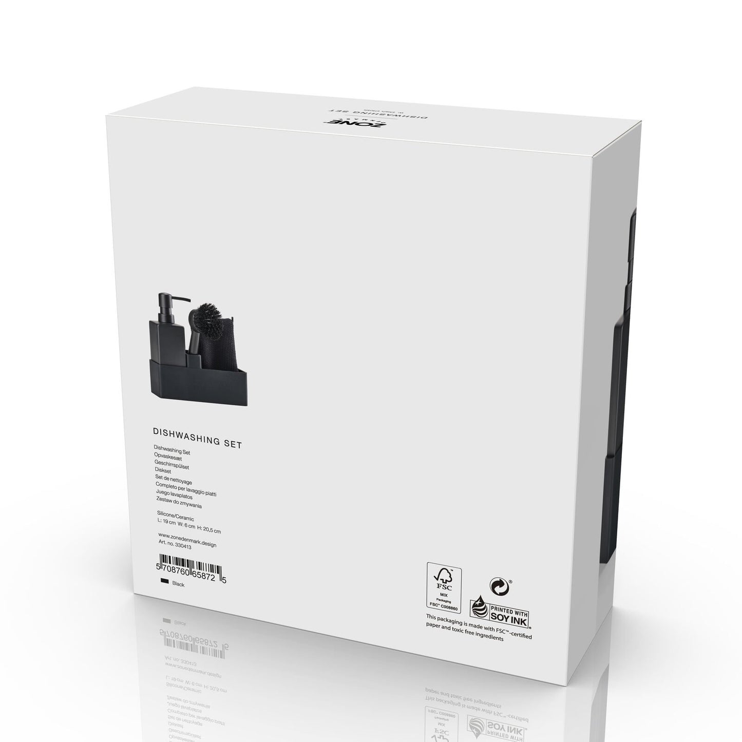 Zone Denmark Geschirrspülset 4-teilig black