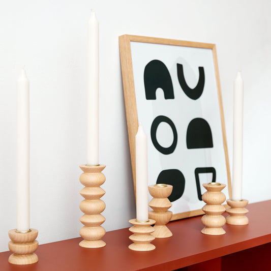 5mm Paper Kerzenhalter Totem Holz mittel Nº 2