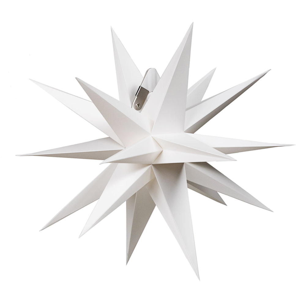 Annaberger Faltstern No. 3 weiß mit Beleuchtung