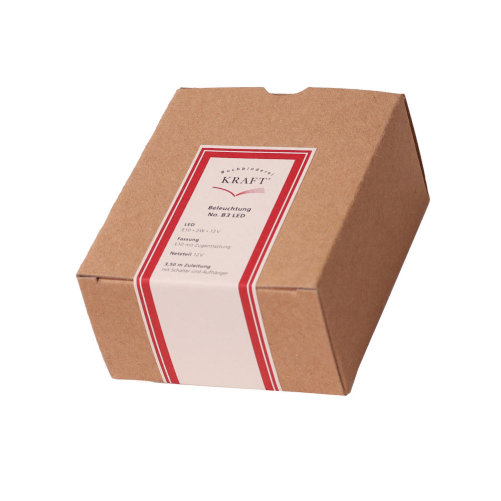 Annaberger Faltstern No. 3 weiß mit Beleuchtung