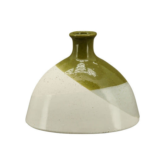 Blumenvase Dip nordic green sand H13,5 cm