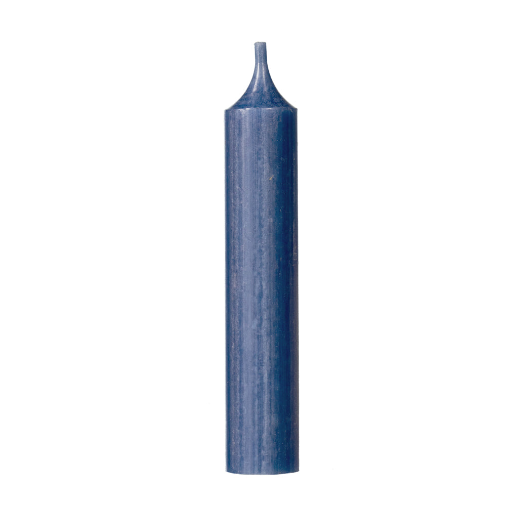 Branded by Kerze dark blue 12 cm