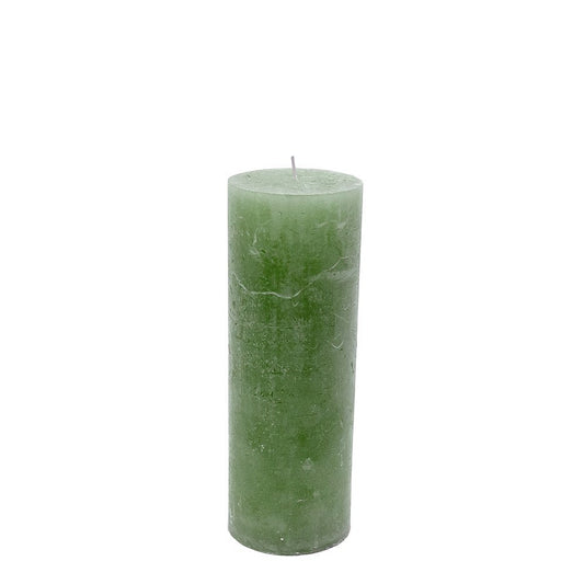 Branded by Rustik Kerze light green 7x20 cm