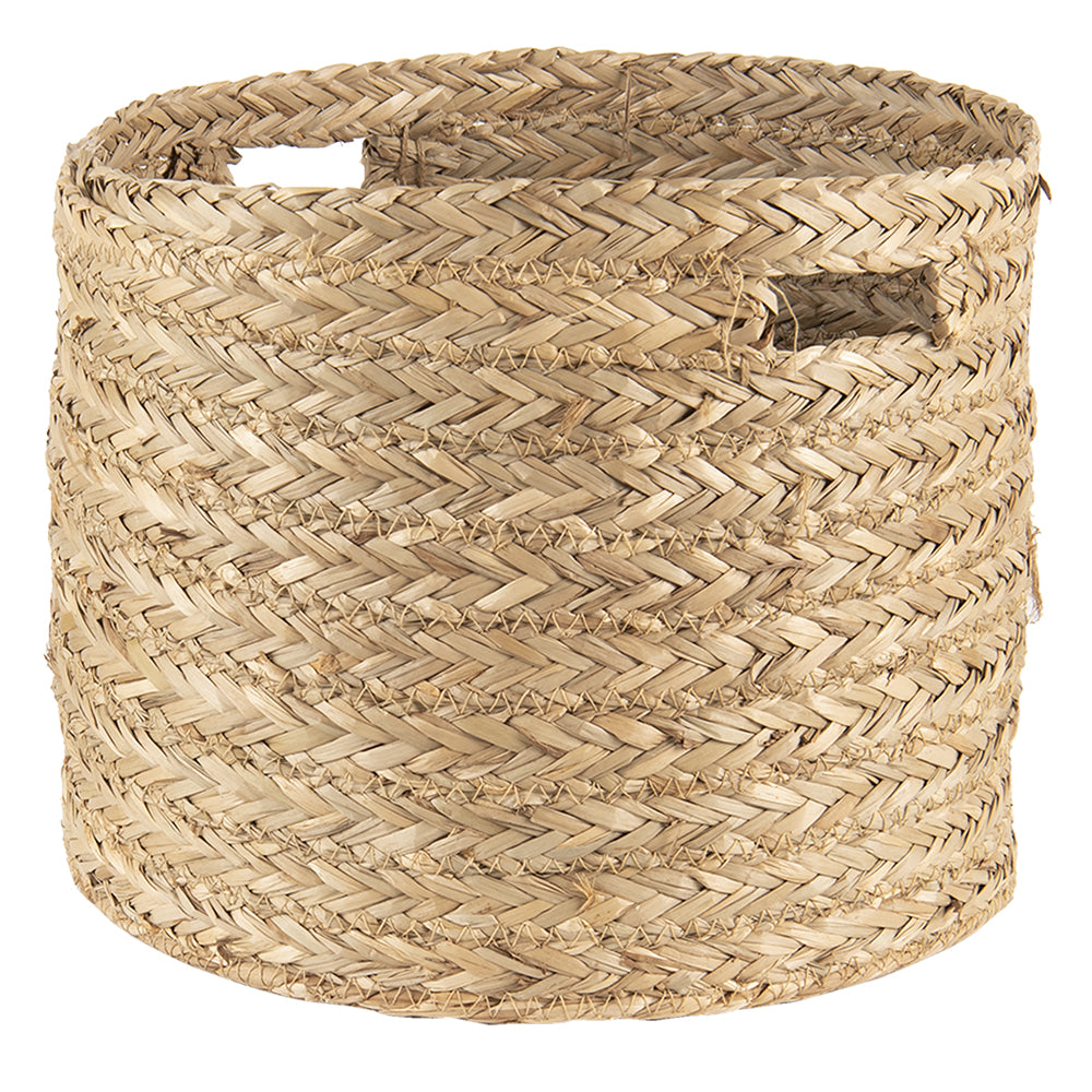 Clayre & Eef Korb aus Seegras mit Tragegriffen
