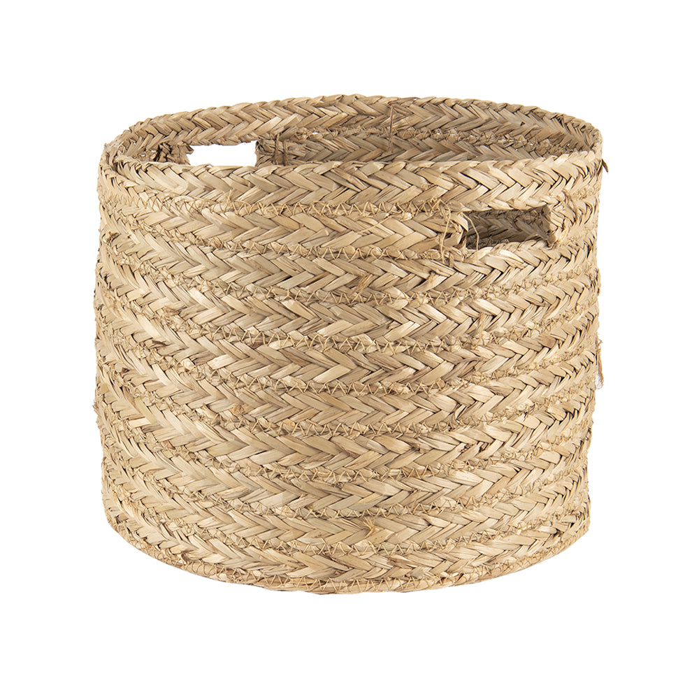 Clayre & Eef Korb aus Seegras mit Tragegriffen