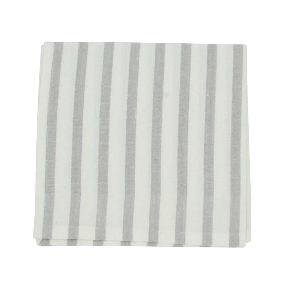 Danishville Serviette mit Streifen 40x40 cm hellgrau