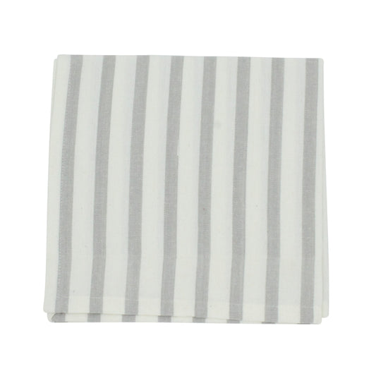 Danishville Serviette mit Streifen 40x40 cm hellgrau