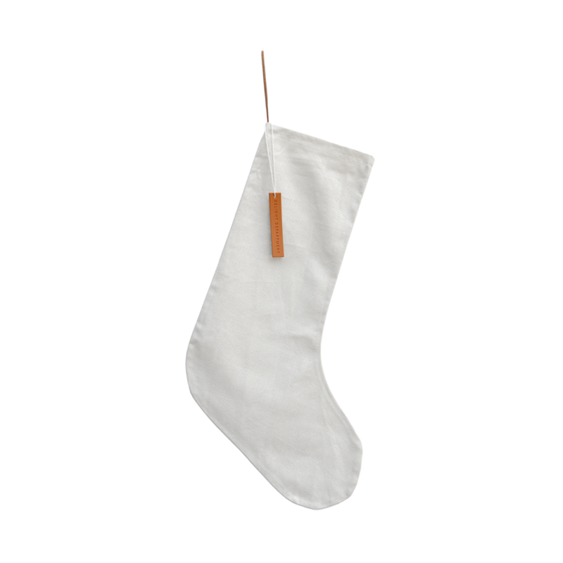 Delight Department Weihnachtsstrumpf Baumwolle weiß