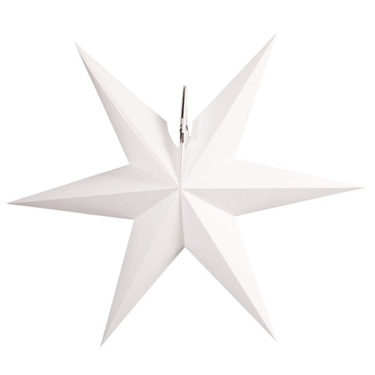 Erzgebirgischer Fensterstern No. 15 weiß mit Beleuchtung