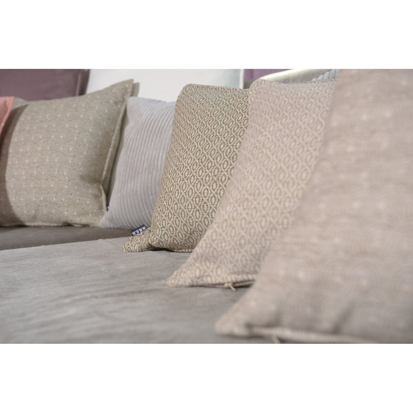 H.O.C.K. Cord Wave Kissen 50x30cm beige