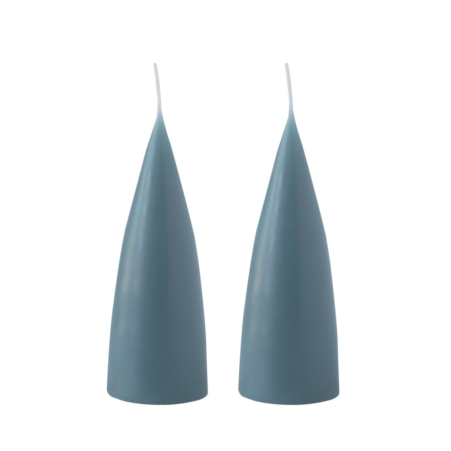Kunstindustrien Kegelkerzen blaugrau 160×65 mm in Box
